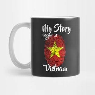 Vietnam Flag Fingerprint My Story DNA Vietnamese Mug
